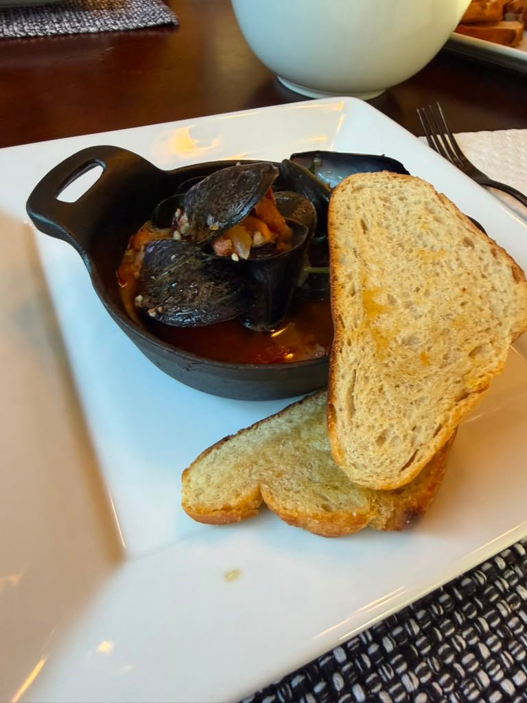 Spicy Chorizo Mussels made by Anissa