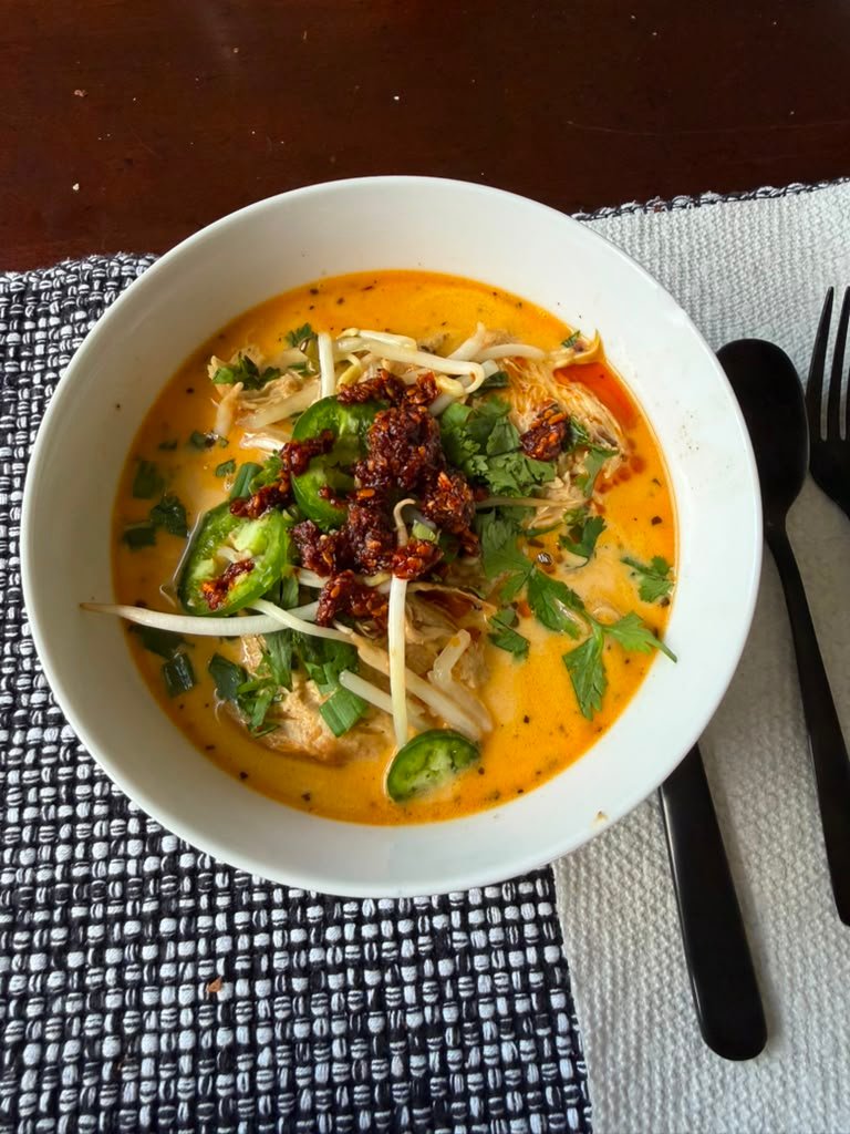 Thai Chicken Noodle Soup made by Anissa